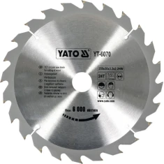 Диск пиляльний Yato 250x24z x30 з твердосплавними зубцями (YT-6070)
