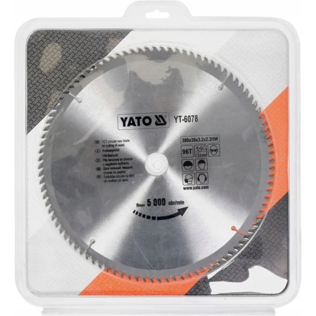 Пила дискова Yato 300x96z x30 з видіям (YT-6078)