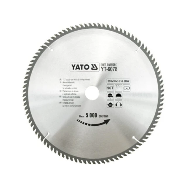 Пила дискова Yato 300x96z x30 з видіям (YT-6078)