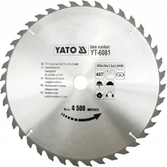 Диск пиляльний Yato 350x40z x30 мм з видіями (YT-6081)