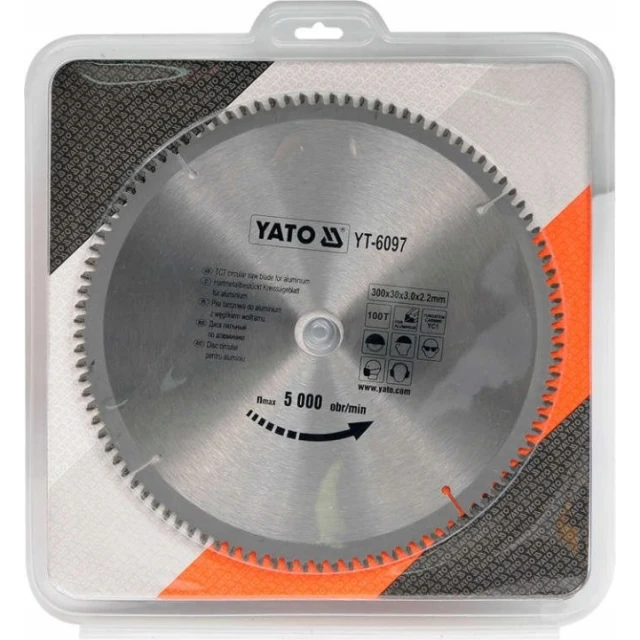Диск пиляльний для алюмінію Yato 300x100z x30 (YT-6097)
