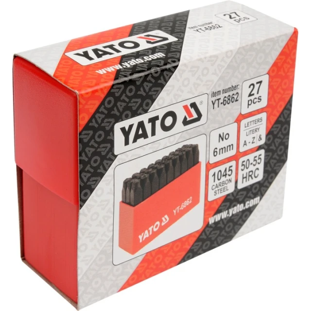 Комплект літерних міток Yato 6 мм (YT-6862)