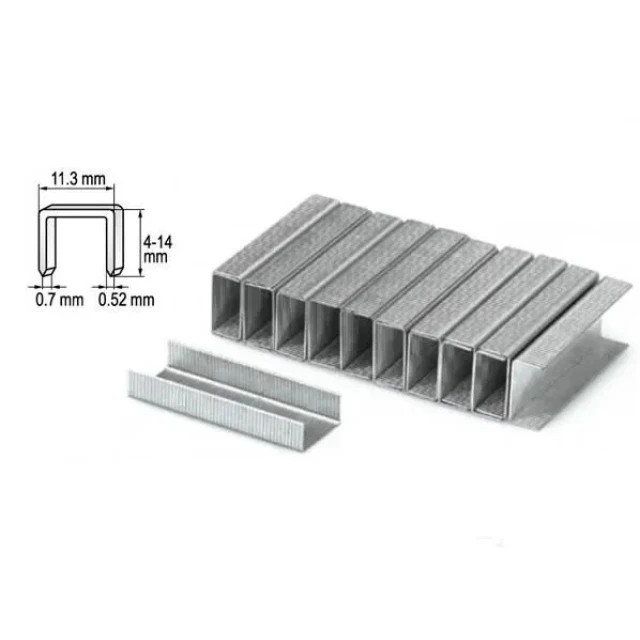 Скоби Yato 8 мм A 11,3x0,50x0,7 1000 шт (YT-7052)