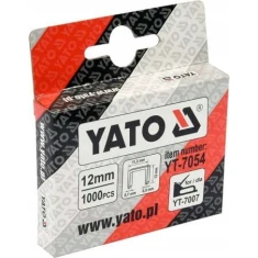 Скоби Yato 12 мм тип A (1000 шт) 11,3х0,50х0,7 (YT-7054)