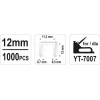 Скобы Yato 12 мм тип A (1000 шт) 11,3х0,50х0,7 (YT-7054)