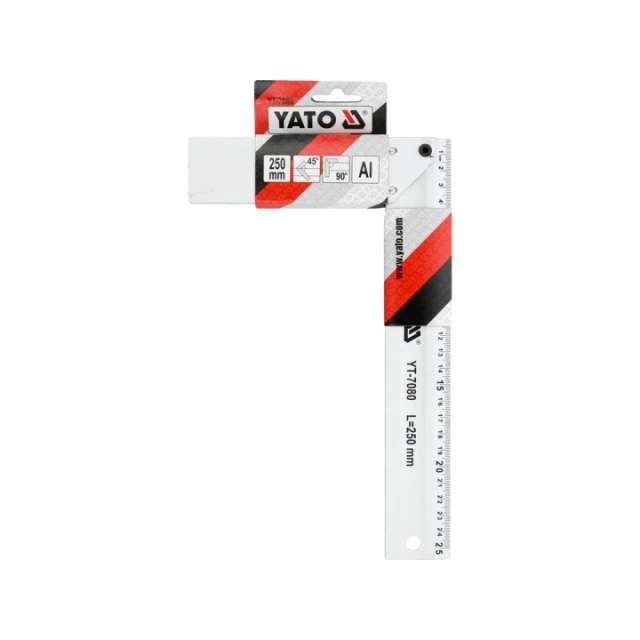 Кутник алюмінієвий Yato 250 мм (YT-7080)