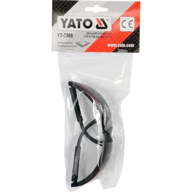 Очки защитные тип Yato 91708 серые (YT-7368)