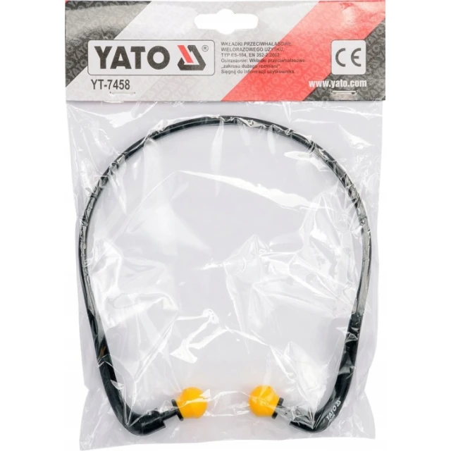 Беруші з пінки дужка Yato 26 дБ 1 пара (YT-7458)
