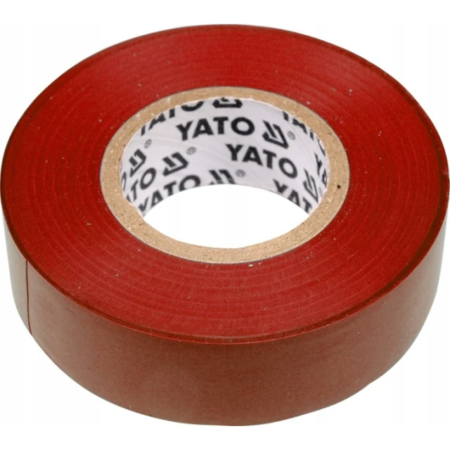 Стрічка ізоляційна Yato 19 мм x 20 м Red (YT-8166)