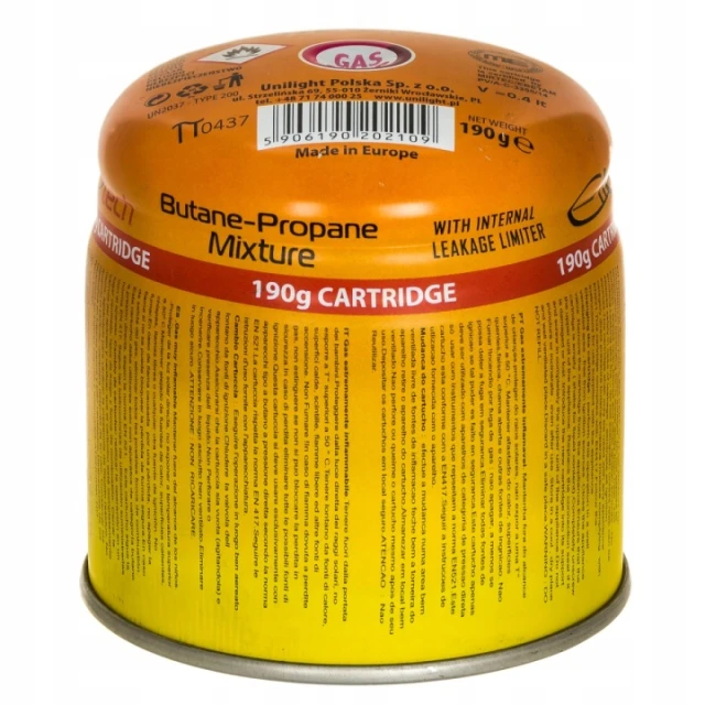 Газовий картридж Пропан-Бутан Elico 190г EN417 (5906190202109)