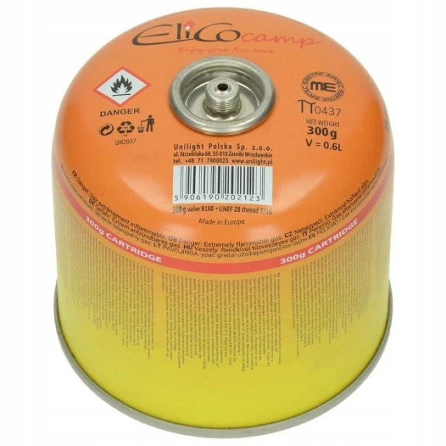 Газовий картридж Пропан-Бутан Elico 300г EN417 (65300)