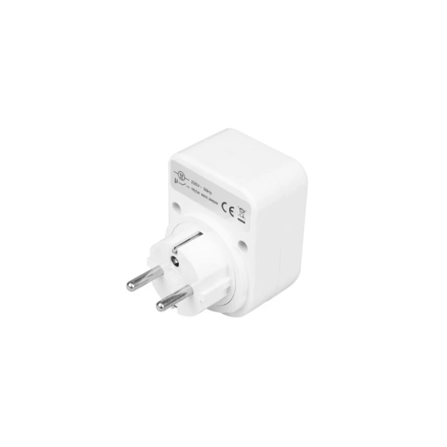 Розгалужувач PLASTROL 1 розетка з USB (W-01146)