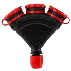 Розетка потрійна з заземленням PLASTROL IP54 з кришкою кабельного входу (W-01156)