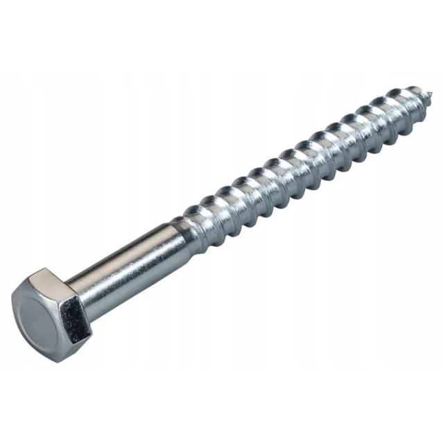 Шуруп із шестигранною головкою Wkret-Met KLIMAS 12x160 DIN 571 оцинкований (571 12160)
