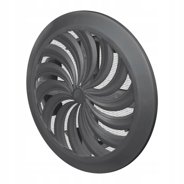 Решітка вентиляційна кругла Awenta Ø100-150 мм Graphite (T88GR)