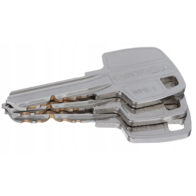 Цилиндр замка с ручкой Gerda WKE1 28/43 Nickel (0WKE1G02843.90030P)