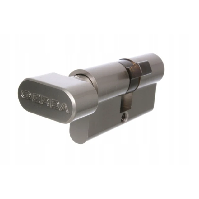 Циліндр замка з ручкою Gerda 50/35 нікель (0WKE1G05035.90030P)