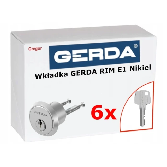 Циліндр замка верхній Gerda T-1 нікель (0WRE1000000.98030P)