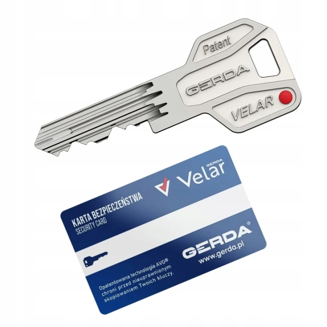 Циліндр замка з ручкою Gerda 35/35 сертифікований клас 6D VELAR (0WKLP15M.GB3535)