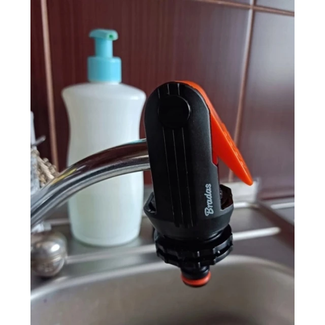 Муфта Bradas крана УНІВЕРСАЛЬНА Black/Orange (ECO-4129)