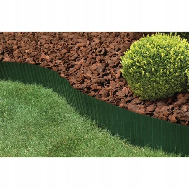 Бордюр газонний хвилястий Bradas 9м x 10см Green (OBFG 0910)