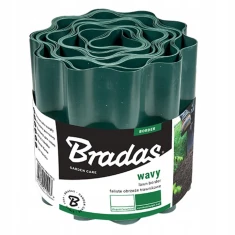 Бордюр газонний хвилястий Bradas 9м x 15см Green (OBFG 0915)