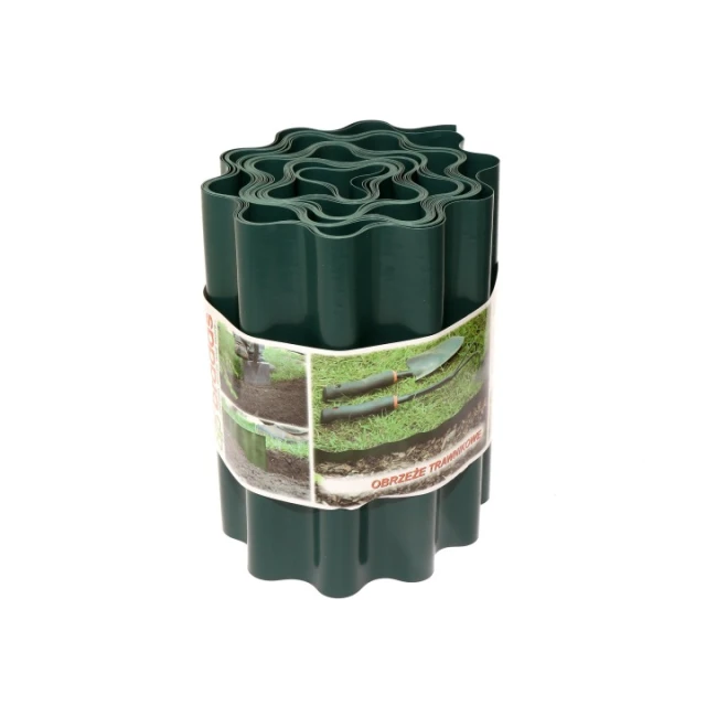 Бордюр газонный волнистый Bradas 9м x 15см Green (OBFG 0915)