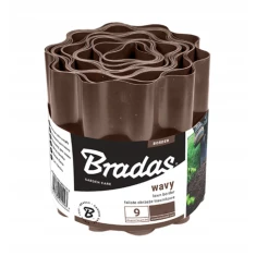 Бордюр газонний хвилястий Bradas 9м x 10см Brown (OBFB 0910)
