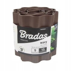 Бордюр газонний хвилястий Bradas 9м x 20см Brown (OBFB 0920)