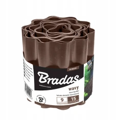 Бордюр газонний хвилястий Bradas 9м x 25см Brown (OBFB 0925)