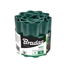 Бордюр газонний хвилястий Bradas 9м x 25см Green (OBFG 0925)
