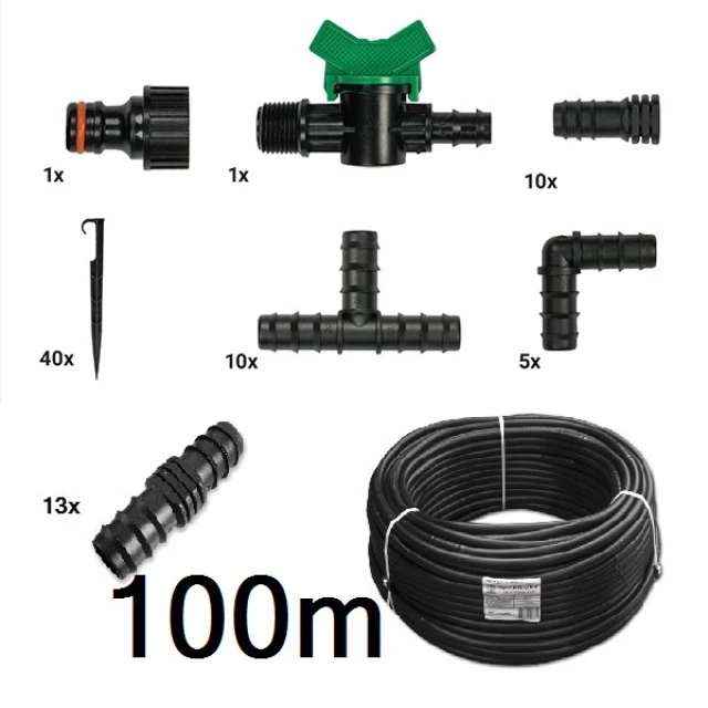Шланг крапельний Bradas 40 см 2.5 л/ч 100 м (16x1.2 мм) (DSWWD161140-250-100)