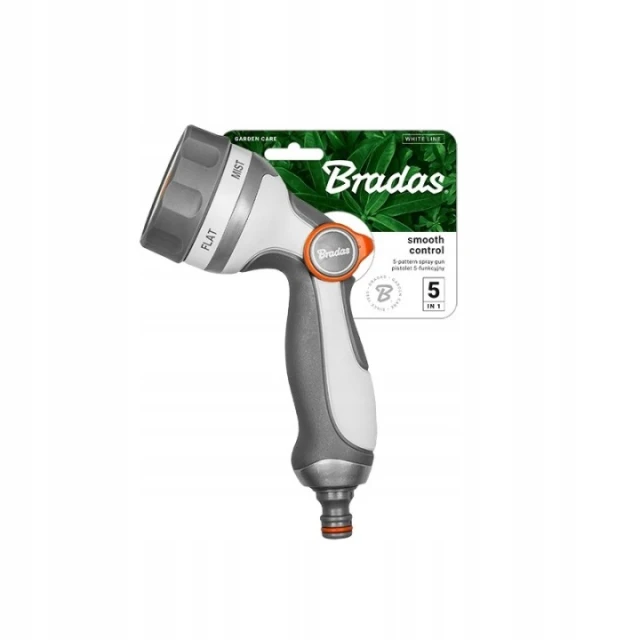 Распылитель пистолетный Bradas 5-функциональный Smooth Control White (WL-EN55M)