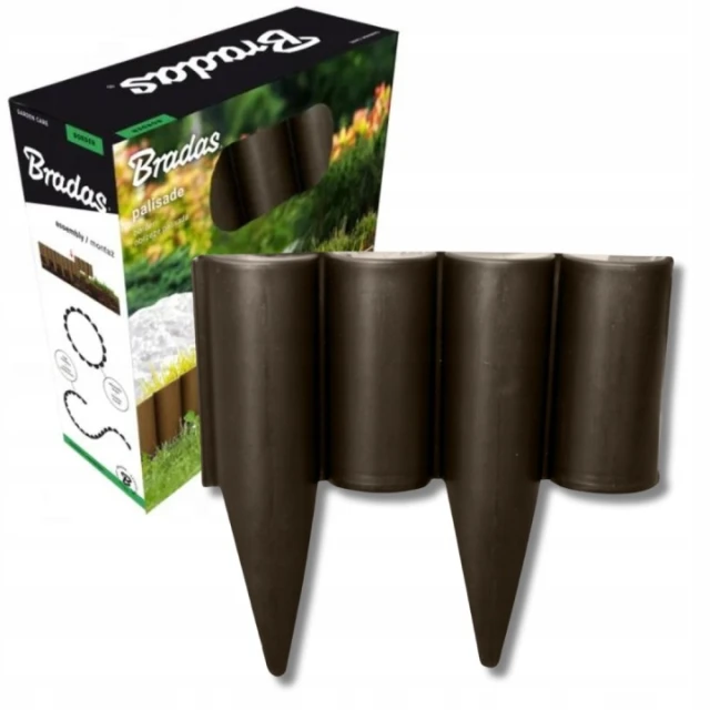 Бордюр-паркан PALGARDEN Bradas 2,5 м Brown (OBP1202-002BN)
