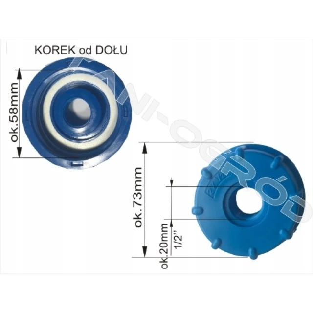 Гайка IBC GW Bradas S60x6 х GW 1/2