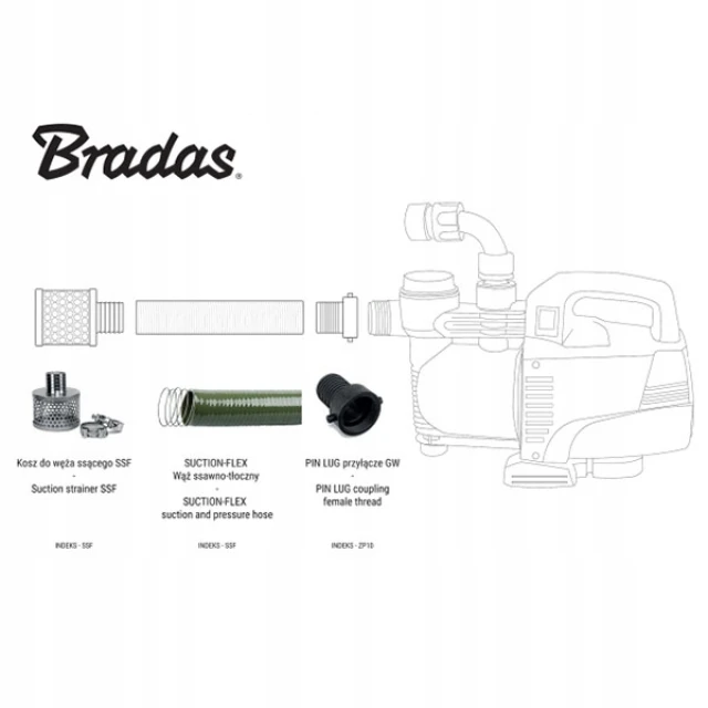 Фільтр-кошик всмоктуючий Bradas 100 мм / 4