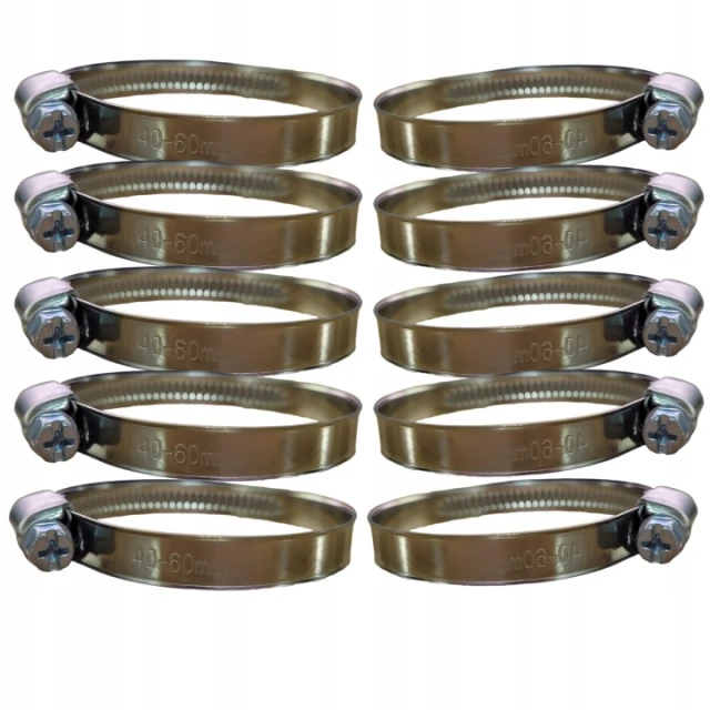 Хомут черв'ячний Bradas 40-60/9 нержавіющий 50 шт (BSW2 40-60/9L)