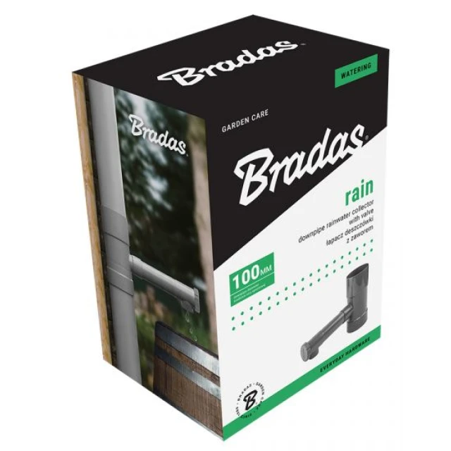Збірник води дощової з клапаном Bradas 100 мм Brown (IBCLZ1-100-BR)