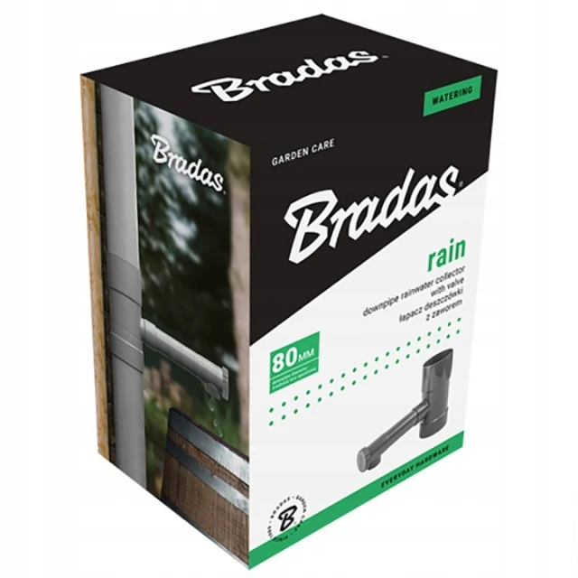 Збірник води дощової з клапаном Bradas 100 мм Brown (IBCLZ1-100-BR)