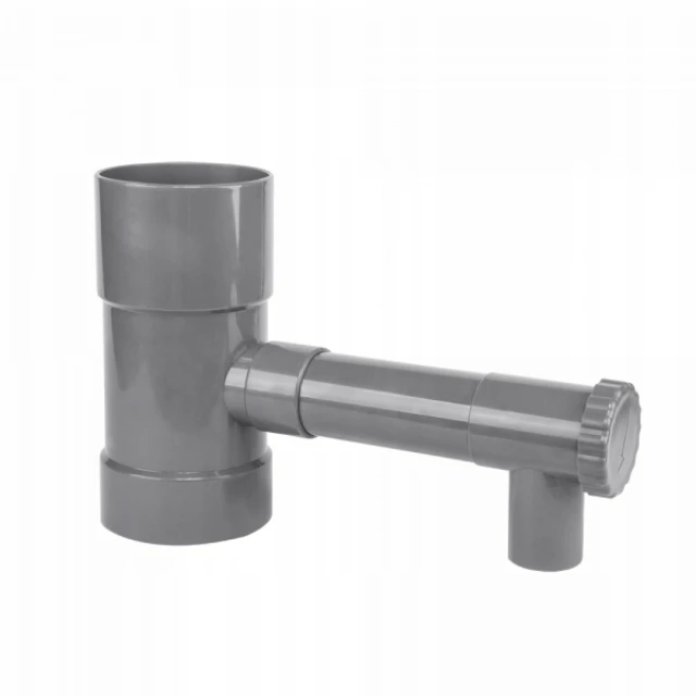 Збірник води дощової з клапаном Bradas 90 мм Gray (IBCLZ1-090)