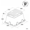 Скринька для інструментів Bradas 50x64 см JUMBO (DSSZ-P6450G)