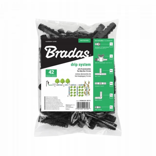Набір аксесуарів для крапельної лінії Bradas 16 мм, 81 шт (DSWA20-SET4)
