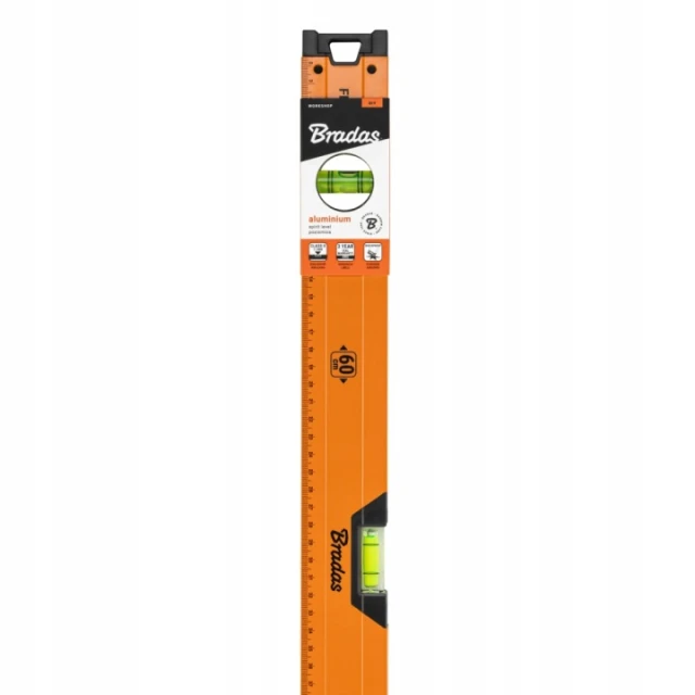Рівень алюмінієвий Bradas 60 см Orange (DIY-LV10060OR)