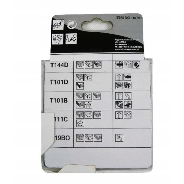 Полотно для лобзика комплект SILVER 10 шт (S10790)