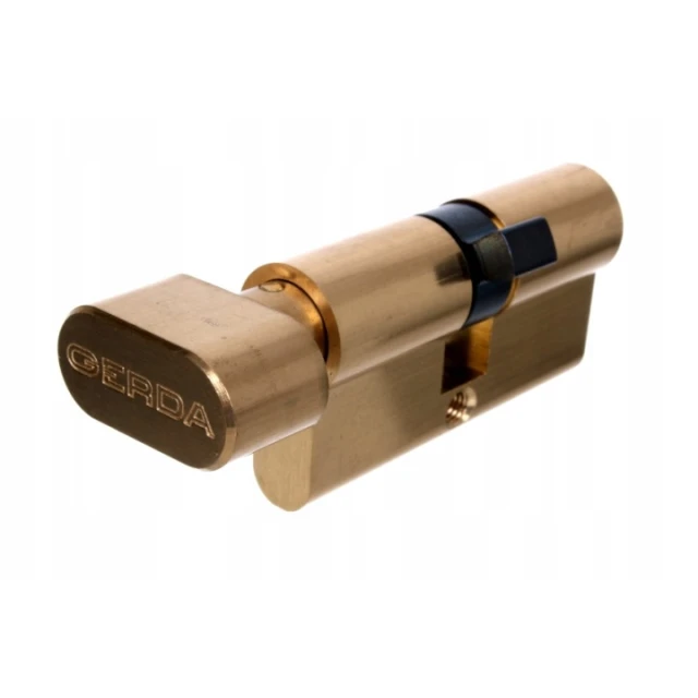 Циліндр замка з ручкою Gerda 30/35 E1 67 Brass (0WKE1G03035.98030P)