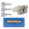 Циліндр замка з ручкою Gerda 30/45 mm Nickel (0WKE1G03045.90030P)