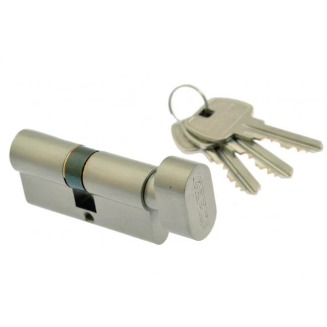 Циліндр замка з ручкою Gerda 35/55 нікель (0WKE1G03555.90030P)