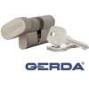 Циліндр замка з ручкою Gerda 40/30 мм нікель сатин (0WKE1G04030.90030P)