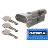 Циліндр замка з ручкою Gerda 40/40 нікель E1 (0WKE1G04040.90030P)