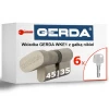 Цилиндр замка с ручкой Gerda 45/35 Nickel (0WKE1G04535.90030P)